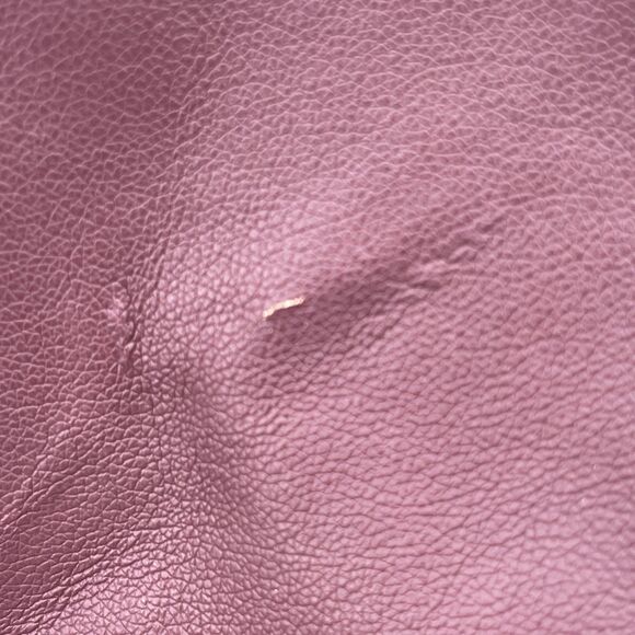 Forever 21 Varsity Jacket Womens Small Maroon Gray Letterman Snap Buttons *FLAW - Picture 3 of 11